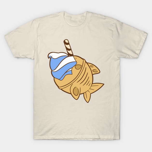 Shark Taiyaki T-Shirt by kinokashi